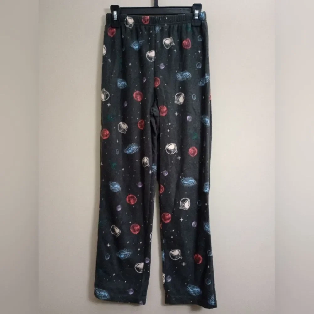 2 Wonder Nation Pajama Sets Long Sleeve Straight Leg Fleece Pants Size Medium 8